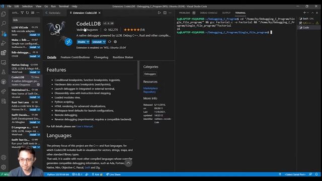 Introduction of Debugging on VScode with C programming смотреть онлайн