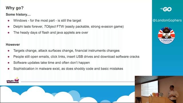 LondonGophers 15/05/2019: Mark Regensberg - Exploring Go Malware смотреть онлайн