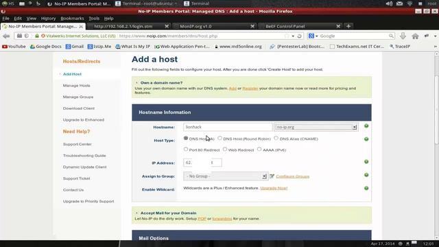 BEEF - public ip - noip et redirectionement - FR смотреть онлайн