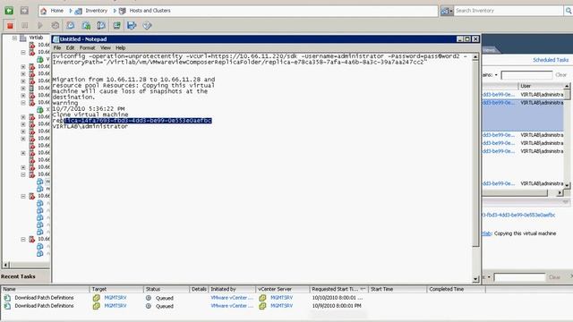Unprotecting the Replicas to delete them (VMware View Composer) смотреть онлайн