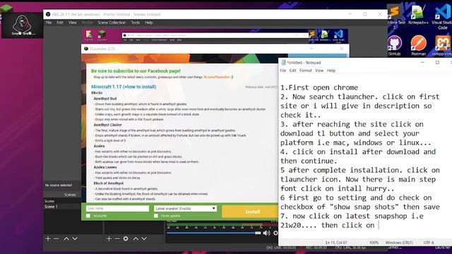 How to Download Minecraft 1.17 Beta for Free | Tlauncher | Easy Steps смотреть онлайн