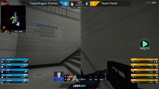 (RU) Team Fiend vs Copenhagen Flames | map 1 | LOOT.BET/CS Season 9 | by @Mr_Zais & @BAC9CKOPOCTb смотреть онлайн