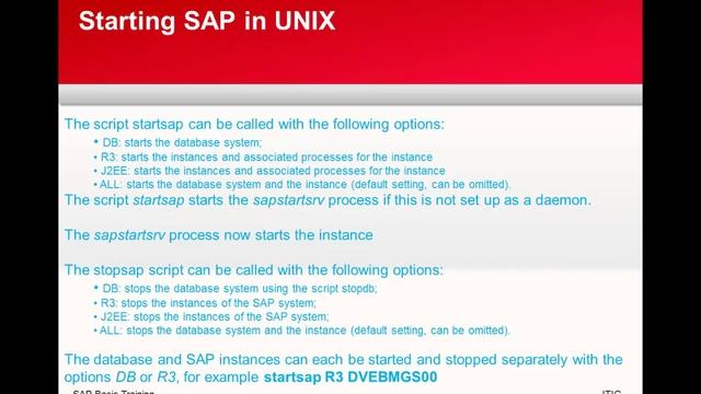 Starting and Stopping SAP смотреть онлайн