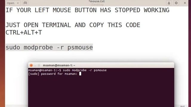Left mouse button stopped working - linux смотреть онлайн