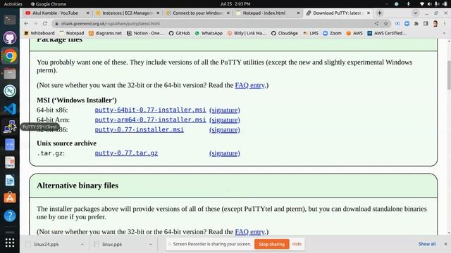 Launch Linux EC2 Instance | Connect it using Putty | Terminate the Instance смотреть онлайн