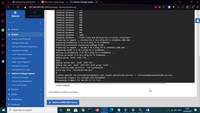 install dns server webmin смотреть онлайн
