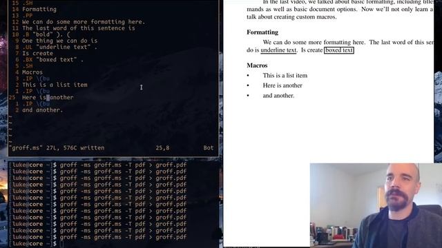Customizing groff/troff Macros and Other Basics смотреть онлайн