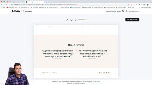GoDaddy Web Hosting Tutorial 2022 - Easy for Beginners to Create a Website смотреть онлайн