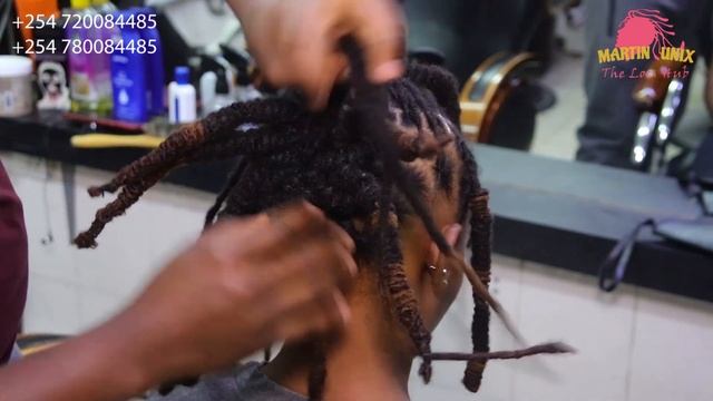 How to Style Double Locked up Barrel Roll Bun on Lengthy Dreads. смотреть онлайн