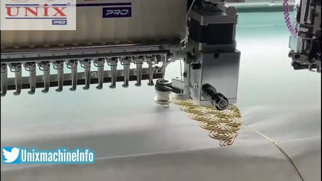 High Speed Embroidery Machine with Sequence and Cording Device смотреть онлайн