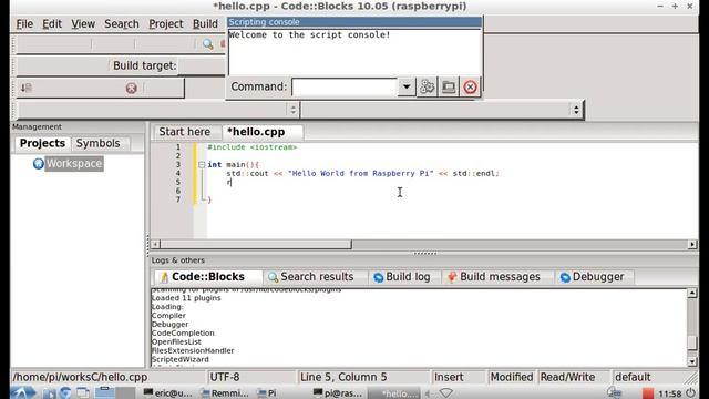 Install Code::Blocks on Raspberry Pi смотреть онлайн