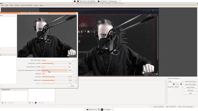 Setup & Use A Green Screen With OBS (Linux) смотреть онлайн