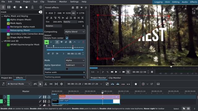 Rotoscoping Mask to Hide / Reveal Text in Kdenlive смотреть онлайн