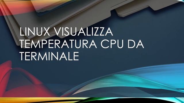 Linux visualizza temperatura CPU da terminale #zipelle смотреть онлайн
