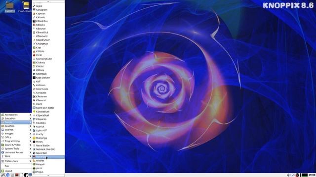 Knoppix 8.6.1 A SystemD free Live Distribution. смотреть онлайн