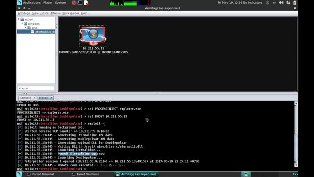 Exploit ETERNALBLUE & DOUBLEPULSAR (WannaCry Ransomware ) смотреть онлайн