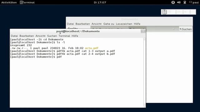 Seiten aus einem PDF-Dokument herausschneiden - pdftk und pdfseparate смотреть онлайн