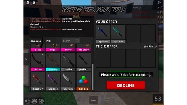 Trading away my sparkle time set in mm2! смотреть онлайн