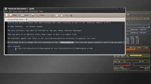 Modify the Indicator Applet in Backtrack 5 or Ubuntu. смотреть онлайн