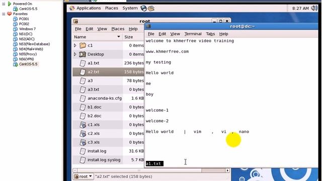 Linux Tutorial View Data in File cat, less, more, head смотреть онлайн