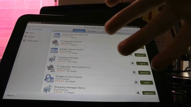 Application App Catalog HP TouchPad webOS смотреть онлайн