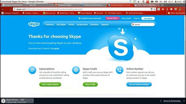 Série ubuntu: Instalando o novo Skype 4.0 no Linux смотреть онлайн