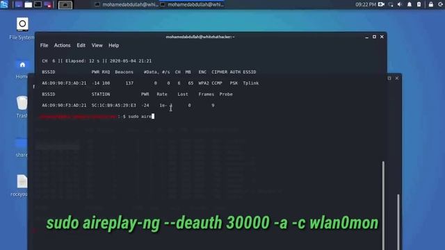 how to perfome deauthentication attack in kali linux смотреть онлайн