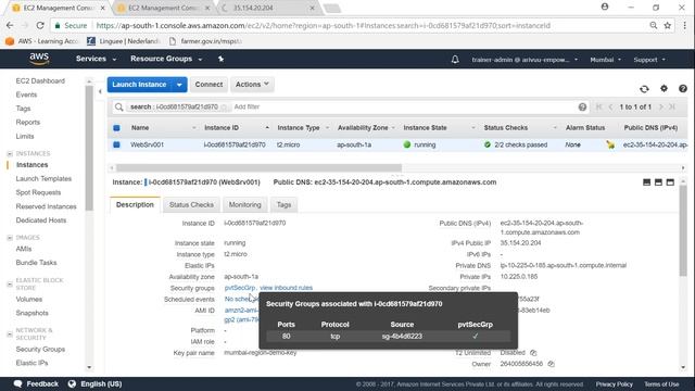 How To Change Security Group In A Running EC2 Instance смотреть онлайн