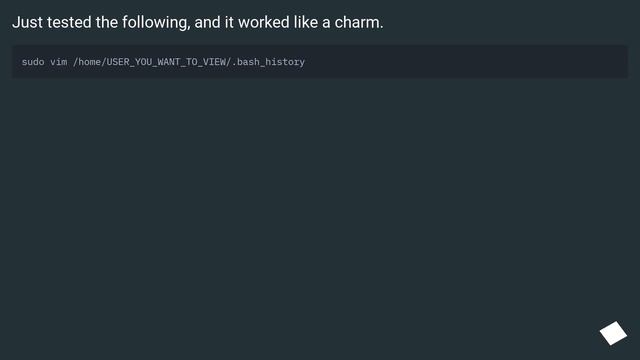 How to view command history of another user in Linux? смотреть онлайн