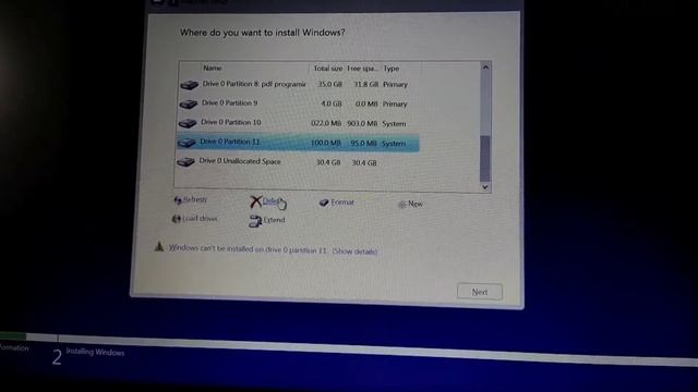 we couldn't create a new partition or locate an existing one for more information see the setup log смотреть онлайн