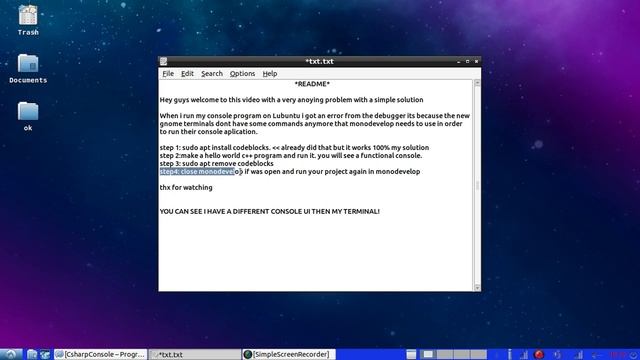 monodevelop linux Debuging error 1000% worked Ubuntu Lubuntu смотреть онлайн