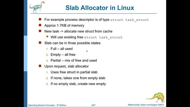 نظم التشغيل-60: الفصل التاسع (الجزء السابع): Buddy System, Slab Allocator, Prepaging, and Page Size смотреть онлайн