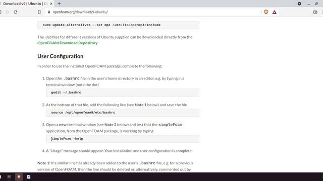 Install OpenFOAM9 on Ubuntu 20.04 LTS смотреть онлайн