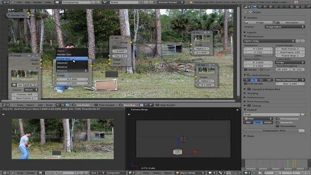 Superimpose 3D Objects on a Video - Blender 3D - Linux смотреть онлайн