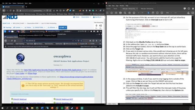 Ethical Hacking NETLAB+ 10 - Web Pentesting w/ Nikto and Burp Suite смотреть онлайн