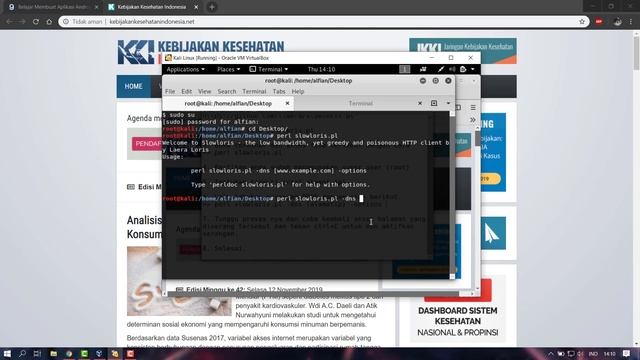 Tutorial DDoS menggunakan slowloris.pl [Kali Linux] смотреть онлайн