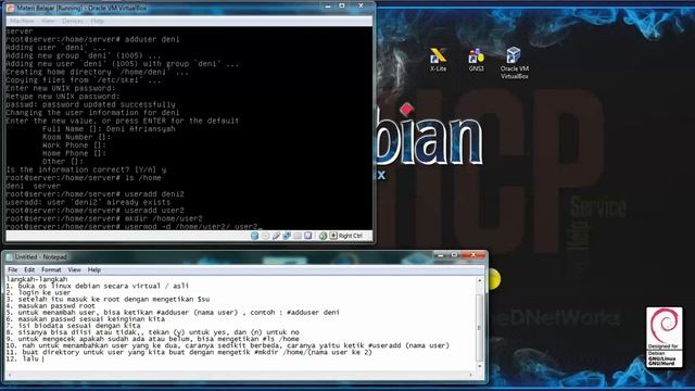 Materi 2 Cara menambah user pada linux debian смотреть онлайн