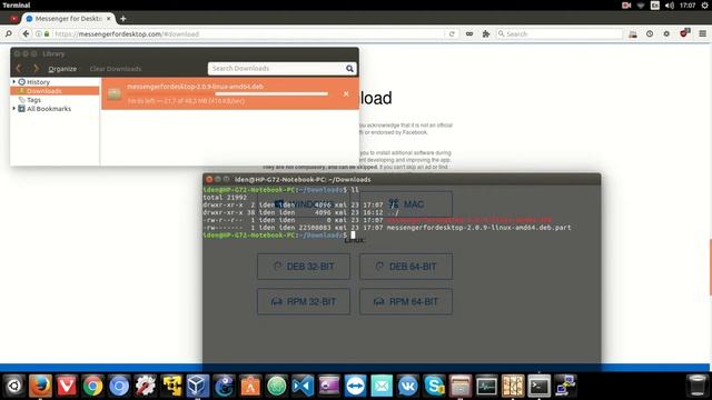 Установка Messenger for Desktop [ Facebook Messenger ] в Ubuntu 17.04 смотреть онлайн
