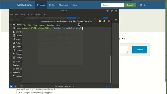Getting Started: Installing Laravel 10 on Linux Mint. (No music/ no audio) смотреть онлайн