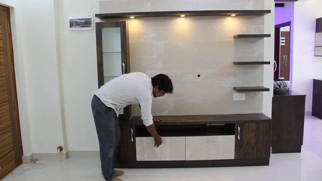 Woodlab Interiors | Best Interior Designers in Bangalore | TV Unit Design For Living Room смотреть онлайн