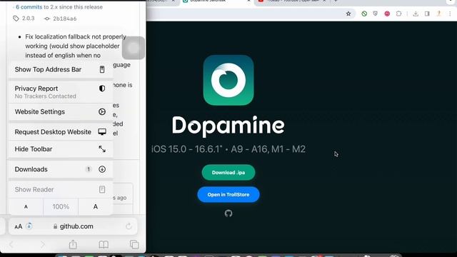 بدون كمبيوتر 🔥 🔥  طريقة عمل جلبريك Dopamine - وعلي جميع الاجهزة اي اصدار من IOS 15.0 الي 16.6.1