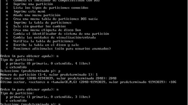 crear nueva tabla de particiones con fdisk смотреть онлайн