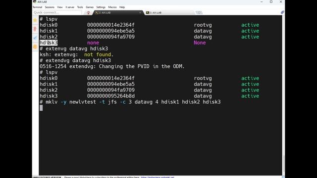 Logical volume management in AIX ( LVM Part 2 ) смотреть онлайн