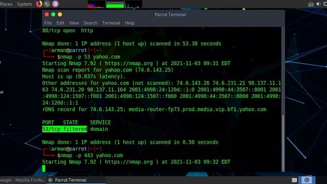 port scan with nmap on parrot os смотреть онлайн