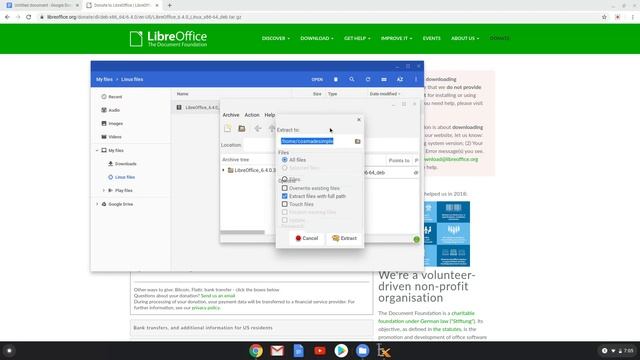 How to install LibreOffice 6.4 on a Chromebook смотреть онлайн