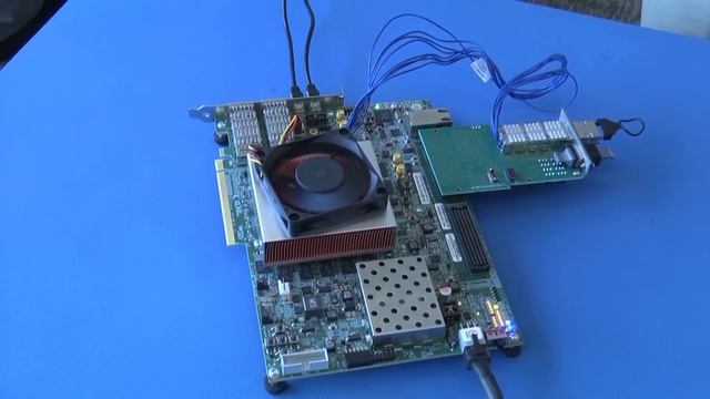 Samtec FQSFP Cable on Xilinx VCU118 Development Kit смотреть онлайн