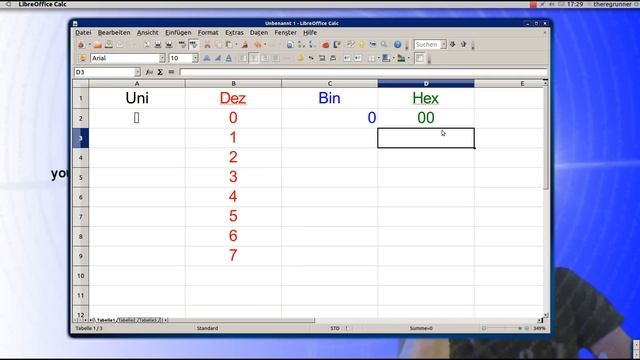 Libre Office 3 Calc : ASCII Tabelle erstellen смотреть онлайн