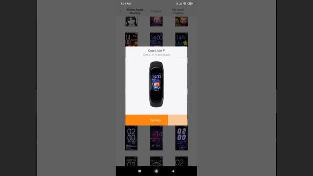 Xiaomi Mi Band 4 online displays faces available on Mi Fit app v.4.0.14 смотреть онлайн