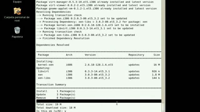 Installing Xen in CentOS 5.3; Instalando Xen en centos 5.3 смотреть онлайн
