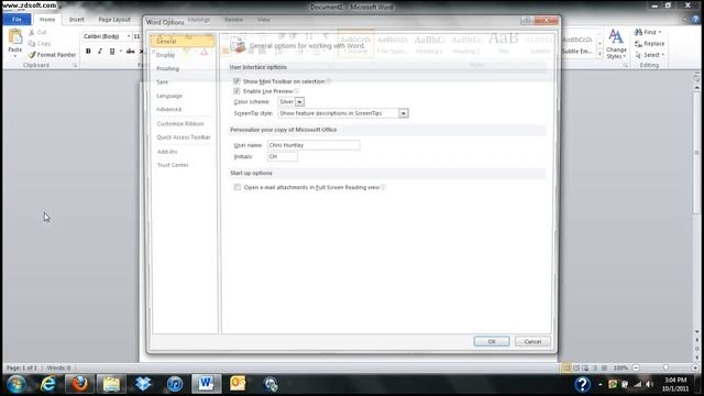 How To Change Background Color Tutorial - Microsoft Office 2010 смотреть онлайн